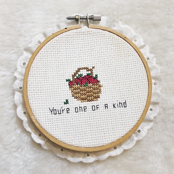 Vintage Other - Vtg . You’re one of a Kind cross stitch